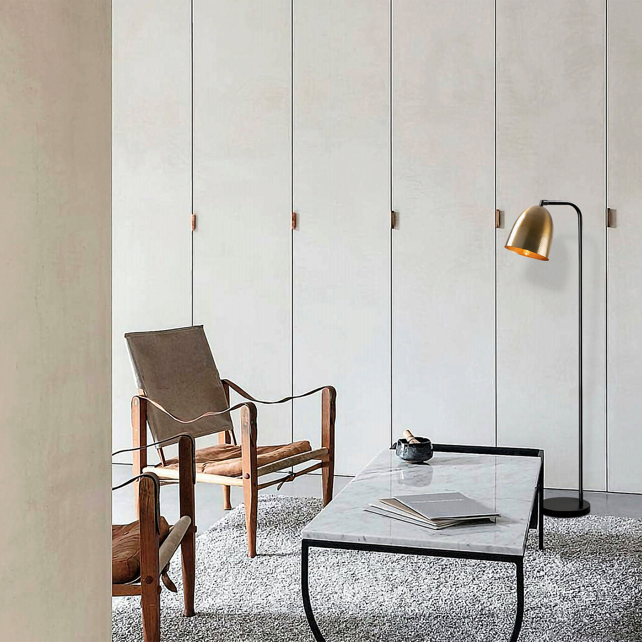 Lampadar, Opviq, 584TTM1520, Negru / Vintage - imagine 7